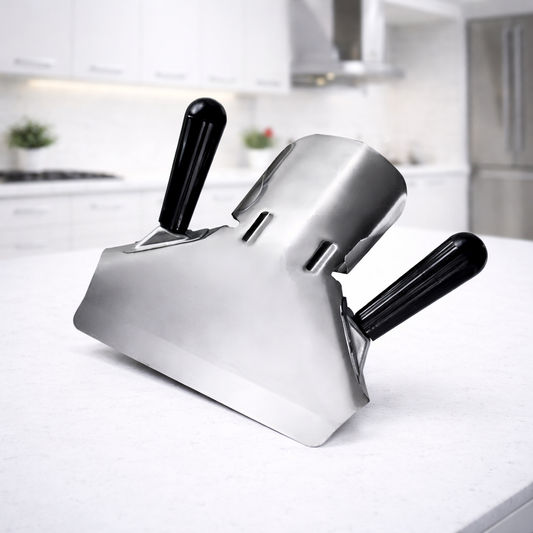 Double-handle chip scoop